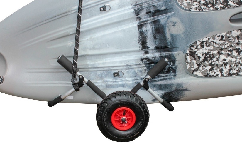 Black SUP Wheels Walking Carrier Cart Trolley for SUP Boards