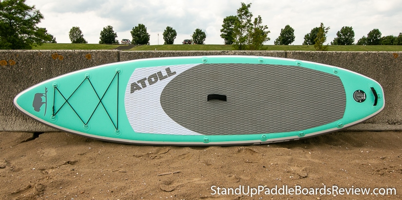 atoll aquamarine paddle board